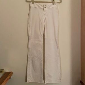 Dead Sexy Wide Leg Corduroy White Pants